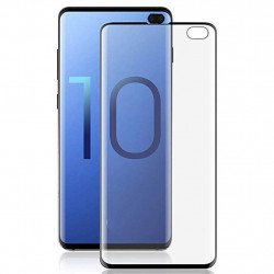 Galaxy S10+ (Plus) Full Coverage TPU Flexible Screen Protector - Case Friendly + Working Fingerprint (Clear)